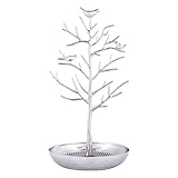 AUTODECO Retro Jewelry Tree Organizer for Necklaces and Earrings Ring Tree Holder Display Jewelry...