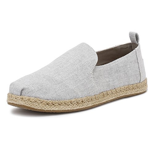 TOMS Deconstructed Alpargata Drizzle Grey Slub Chambray - 8 UK