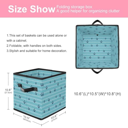 Boîte de rangement pliable avec poignées solides pour linge et jouets - 3