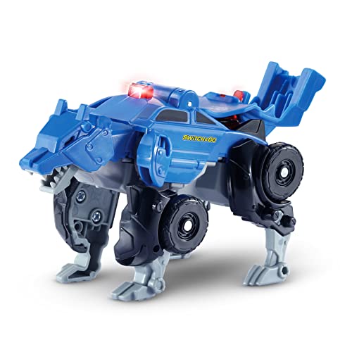 Vtech Switch and Go OneClick Mini Loup Transformateur Voiture Loup Jouet 2 en 1 avec Sons et Effets Lumineux pour Enfants de 3 Ă 8 Ans
