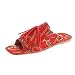 NISHIWOD Zapatillas Casa Chanclas Sandalias Nuevas Zapatillas De Mujer, Zapatos De Borlas De Moda, Toboganes De Playa, Zapatos De Mulas Retro para Mujer, Zapatillas Planas Al Aire Libre 41 Rojo