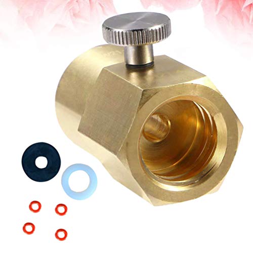 Yardwe Adaptador De Recarga CO2 Cilindro Latão Garrafa de Refrigerante Casa Tanque Conector Acessóri