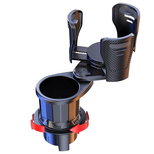 Car Cup Holder Expander 2 in 1 360 Rotating Adjustable Fits 40oz Bottles