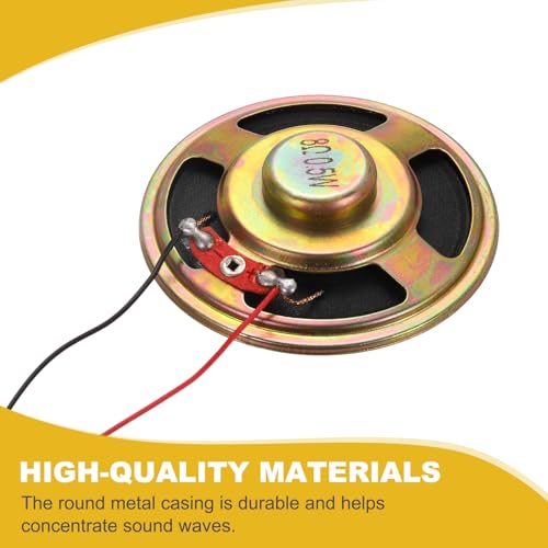 Altavoces pequeños de 8 ohmios 0.5W mini altavoz interno 57mm con cable terminal micro para EVD y DVD 3