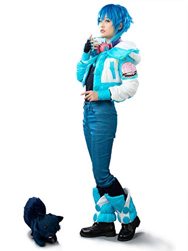 Cosfun Dramatical Murder DMMD Aoba Seragaki Only Jacket Cosplay Costume mp003202 (X-Small) Blue