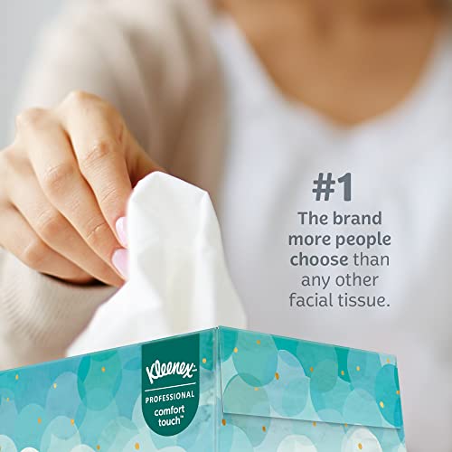 Kleenex® Professional Facial Tissue for Business (21195), Flat Tissue Boxes, 64 Junior Boxes / Case, 48 Tissues / Box, 3,072 Tissues / Case