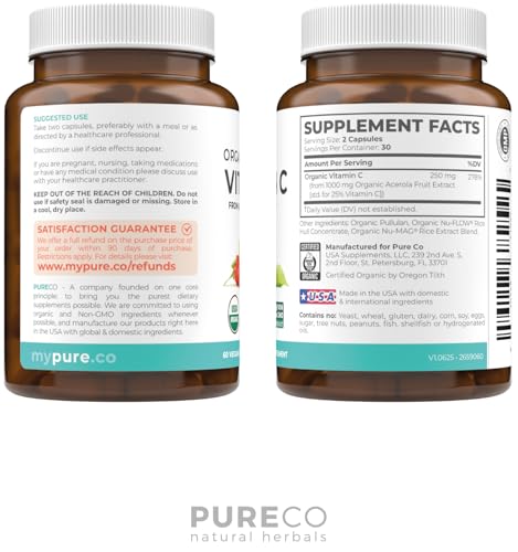 Pure Co Organic Vitamin C Supplement