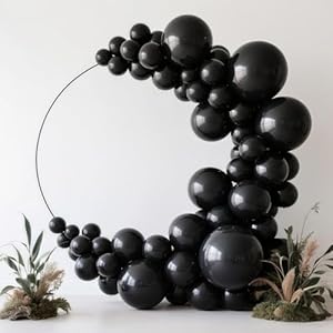 Black Latex Balloons Arch Kit Garla...