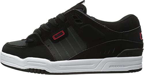 Image of Globe Mens Fusion Skate Shoes, Black /Night /Red, 8 M US