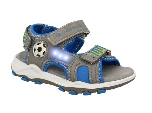 TOM TAILOR Jungen 5371103 Sandale, Grey Sky, 35 EU