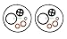 2 Pack Carburetor Gasket Set Fits Honda 16010-ZE2-812 GX240 GX270 GX340 GX390