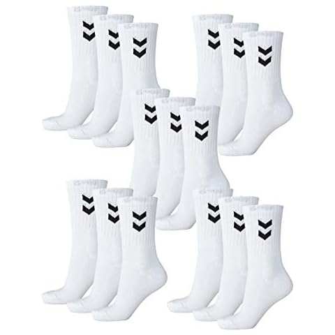 hummel Unisex Sportsocken Basic - 15er Pack I Weiß 41/45 Cover