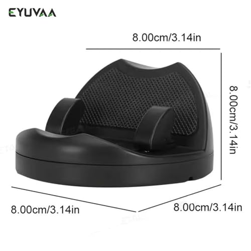 Image of EYUVAA Lebel Universal Phone Holder for Dashboard | 360 Rotatable Car Mobile Holder| Phone Mount for Car Dashboard | Adjustable Stand for Portrait & Landscape Viewing (Black) (Car Ph Holder (S-655))