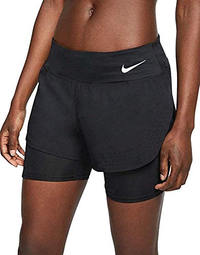 Preisvergleich Produktbild Nike Damen Eclipse 2In1 Shorts, Black / Reflective Silver, XS