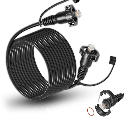 Image of 25 Foot Marine Network Cable for Garmin RJ-45 Compatible with GPSMAP, ECHOMAP Plus /UHD /Ultra, GMR, GMR Fantom, GMS, GSD, GCV 10 Scanning Sonar Module, #010-10550-00