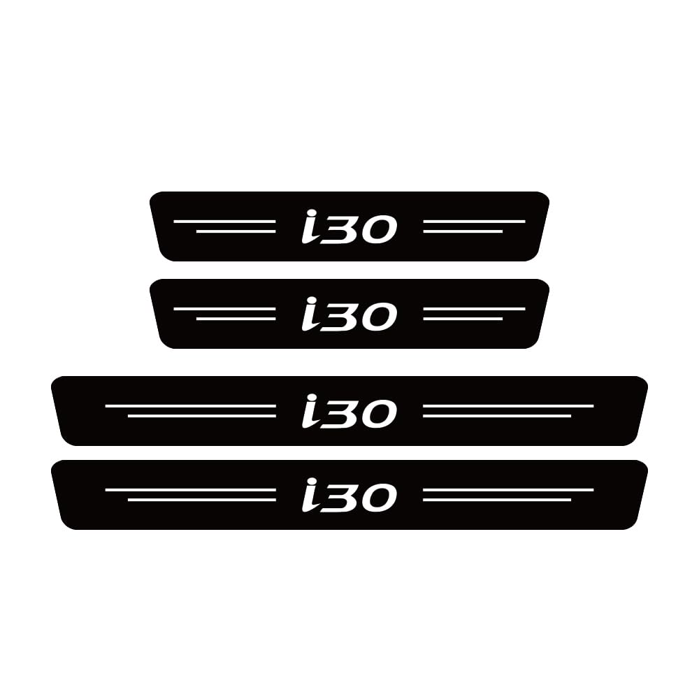 Sdyayfge Normal 4Pcs Kick Plates Car Door Sill Protector,For Hyundai I30