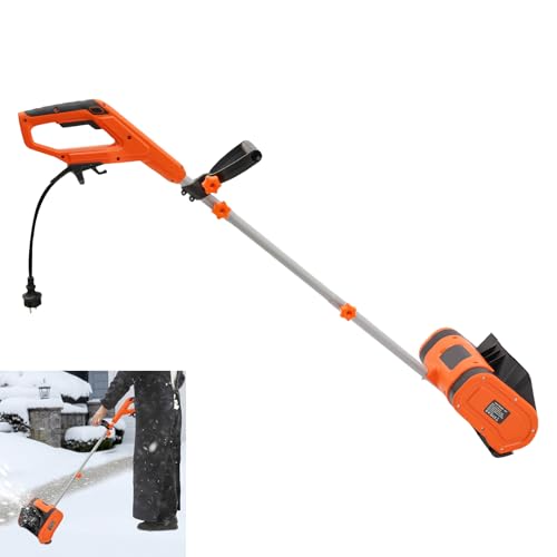 spazzaneve elettrico con cavo, motore da 1800 w, 3500 giri/min, larghezza di lavoro 32 cm, profondità di 15 cm, spazzaneve elettrico