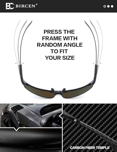 Image of BIRCEN Carbon-Fiber Polarized Sunglasses for Men: 0.74 oz & UV Protection