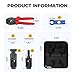 BougeRV Solar Crimper Tool Kit - Crimper, 6 Pairs Connectors, Spanner Wrench for Solar Panel Cable Assembly and Installation