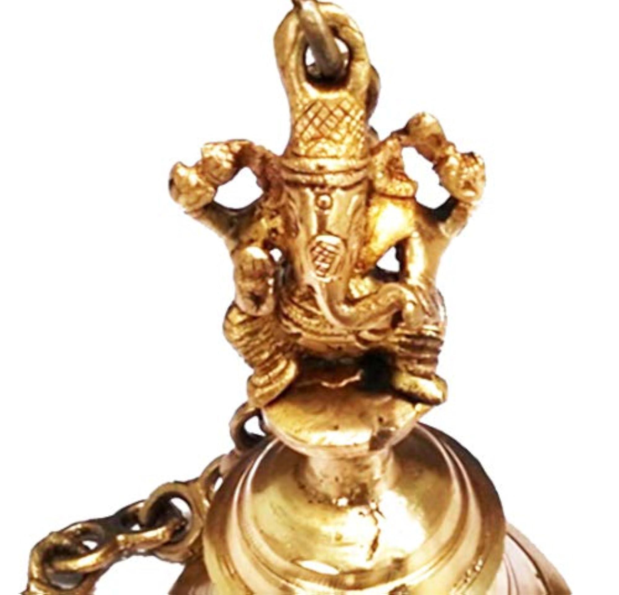 Antique Design Heavy Brass Ganesha Hanging Bell