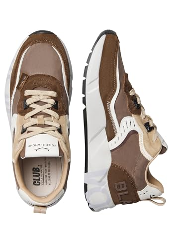 Voile Blanche Para Hombre. 2017465 Zapatillas De Piel Club01 MarróN (42), Plano, 1 A 3Cm, Cordones, Casual - 3