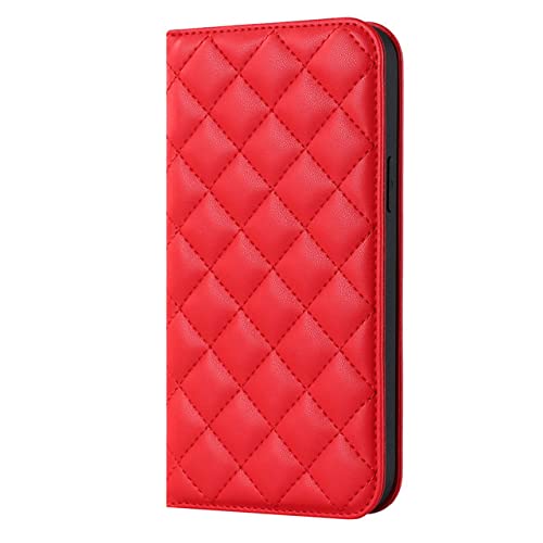 Étui iPhone 13 Pro rouge antichoc résout les oublis de portefeuille et charge sans fil