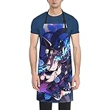 [RFSHOPWF] ウマ娘 ライスシャワー エプロン H型シンプルカフェエプロン おしゃれレディースメンズポケット付き シワになりにくい撥水汚れにくい家庭用ピナフォア 保育士キッチン業務用作業用えぷろん。70cm×84cm