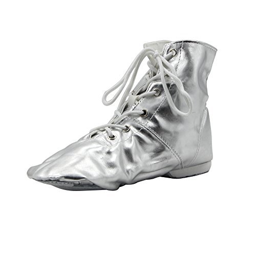 PU Women s Jazz Dance Boots Gold Silver 5 B(M) US