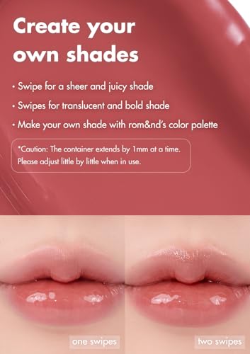 Image of Rom&nd Glasting Melting Balm 3.5g, Glossy, Plumping Lips, Moisture, Translucent, Water Bomb, High Pigmented, Vegan