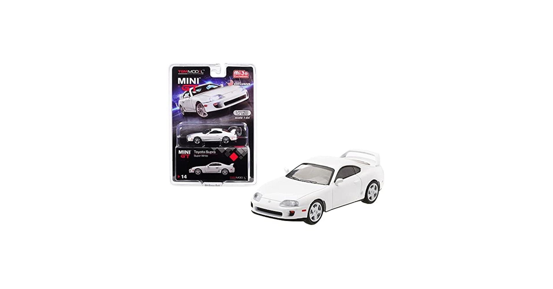 MINI GT トヨタスープラ(JZA80) スーパーホワイト L&R MINI GT 14 Toysrus Toyota Supra (JZA80) Super White RHD | eBay