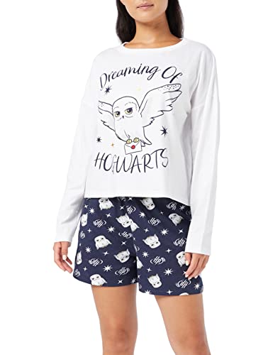 Harry Potter Womens Pyjamas Hedwig Pjs, Sizes 8 to 22, Official Gifts For Ladies (16-18) White