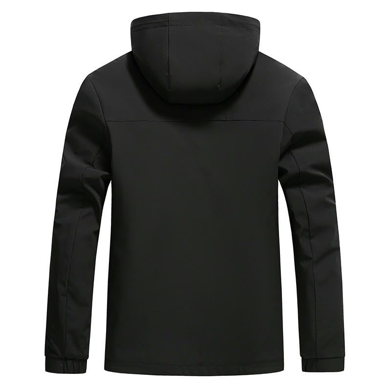 Chaqueta acolchada hombre invierno con capucha muy cómoda 4