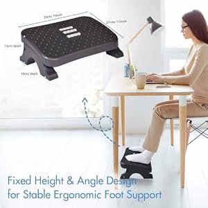 Under Desk Footrest, Ergonomic Footrest with Massage Rollers for Home Office — photo 6 of 6