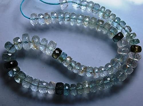 Aigue-marine naturelle pour confectionner un collier de perles dégradé XL
