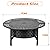 OutVue 42 Inch Fire Pit with 2 Grills, Extra Large Wood Burning Fire Pits for Outside with Lid & Poker, Heavy Duty Firepit,BBQ& Outdoor Fire Pit & Round Metal Table 3 in 1 for Patio, Picnic, Party