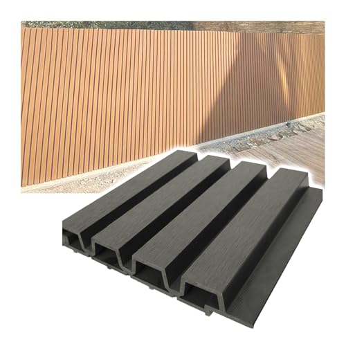 GOCHUSX Sichtschutzzaun Aus WPC, Steckbare Terrassenfliesen Für Den Außenbereich, Wandverkleidung Und Sichtschutz Für Außenwände Für Garten, Terrasse Und Hinterhof(Grey,21.9x140cm(8.6x55.1in)) GOCHUSX Sichtschutzzaun Aus WPC, Steckbare Terrassenfliesen Für Den Außenbereich, Wandverkleidung Und Sichtschutz Für Außenwände Für Garten, Terrasse Und Hinterhof(Grey,21.9x140cm(8.6x55.1in))