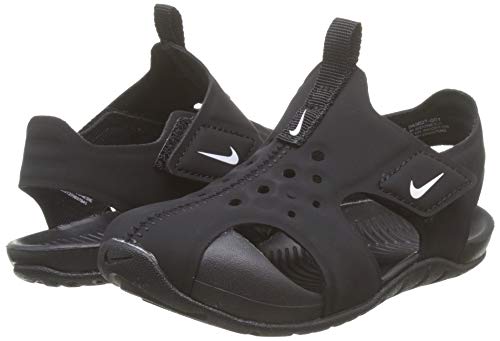 Nike Toddler Sunray Protect 2 (Td) Black White, 7 Toddler #TOP7