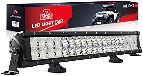 Nilight 30 Inch LED Light Bar – 120W Spot Flood Combo Beam, 14400LM, IP68 For Trucks & SUVs
