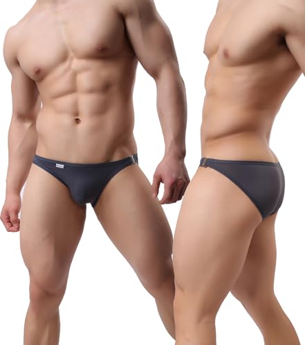 WINDAY Men's Briefs Low Rise Bikini Briefs and Mesh Underwear2