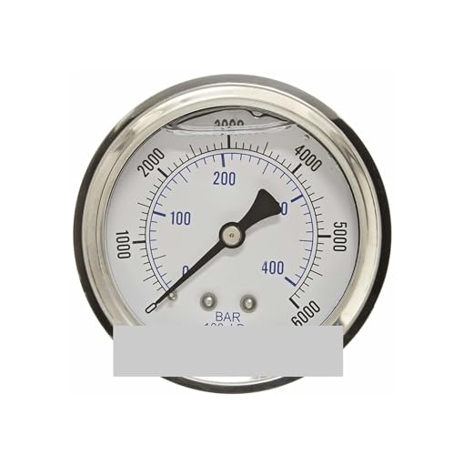 Mesure de pression 0-6000 PSI manomètre filetage 1/4 pouce cadran WOG