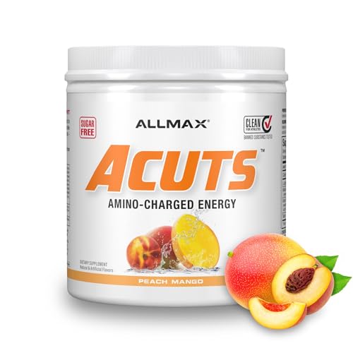 Image of ALLMAX ACUTS Amino Energy Powder, 30 Servings, Peach Mango