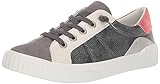 Blowfish Malibu Women's Wave-B Sneaker, GunmetTumb/DkGyMicFib/RedRefle, 9