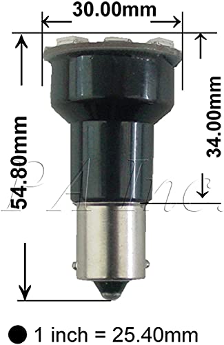 PA LED 10PCS RV Camper Interior LED Bulbs 1156 BA15S 1141 12SMD Warm White