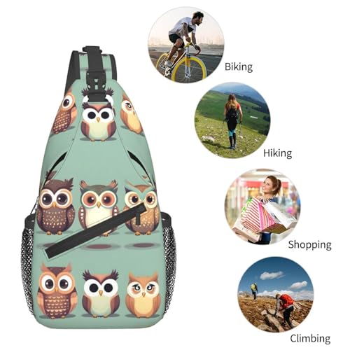 Mochila Pequeña Deportiva Tipo Bandolera Negra miniatura 6