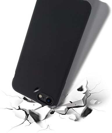 iPhone 7 Case iPhone 8 Case, HZ BIGTREE Full Matte Soft Touch Slim-Fit Flexible TPU Case with Superior Coating Cover [Skinfeeling] for Apple iPhone 7 (Matte Black)