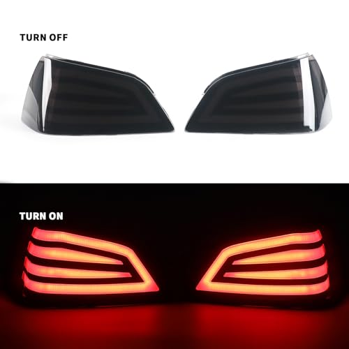 LUXEMOTO LED Tail Lights Brake Lights for Goldwing GL1800, 2 PCS Rear Lights TailLights Running Tour Pack Lamp with Smoked Lenses for Honda Gold Wing GL1800 2001-2017 Accessories (Include LED Light) - Image 3