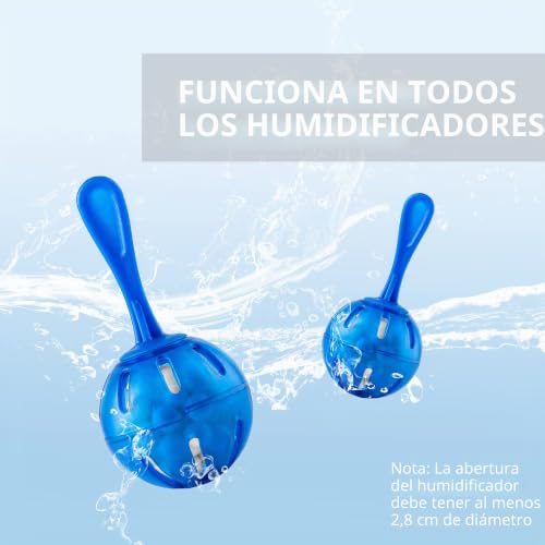 Miniatura 3 de Wangcl Paquete De 10 Limpiadores De Humidificador, Bola De Limpieza De Desmineralización, Funciona En Todos Los Humidificadores Y Tanques De Peces, Purifica El Agua, Elimina El Polvo Blanco Y El Olor