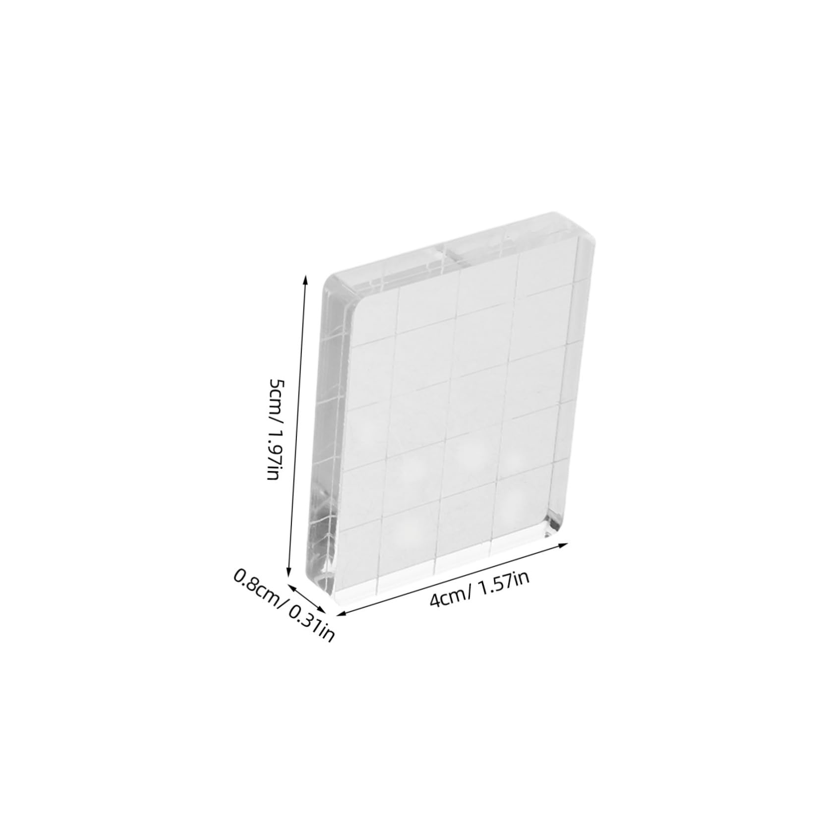 SEWACC 5Pcs Clear Stamp Blocks for DIY Crafts Convenient Transparent Stamping Tool for Scrapbooking Card Making Unique Decorations Durable Material for Creative