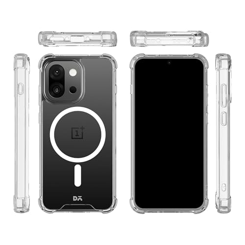 Image of DailyObjects Clear Magnetic Phone Case Cover Compatible with OnePlus 13s | Wireless Charging Slim Back Cover | 2 Layer Edge Protection & Shockproof