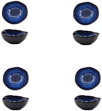 Tazón profundo de porcelana europea, cuenco irregular, vajilla creativa irregular, juego de platos de fideos, juego de 4